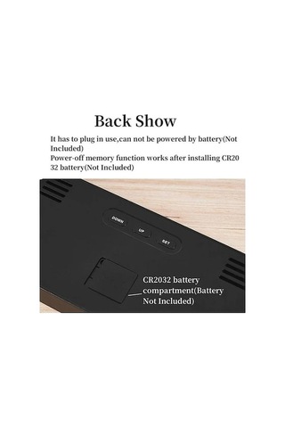 Novahub Trendooze Yeşil 9 Dijital Duvar Saati, Sıcaklık-tarih-hafta, Zamanlama-geri Sayım, Işığa Duyarlı, 2 Alarm, 12/24h, Led Çalar Saat Ct Mavi, 2 Alarm Yeşil