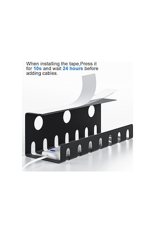 Suntek 2 Parça Tel Düzenleyici Kablo Tepsisi Masa Altı Boş