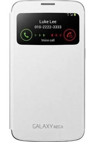 Galaxy Mega İ9200 İle Uyumlu S View Cover Kılıf Beyaz Ef-cı920bwegww