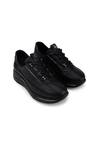 Tamer Tanca Kadın Hakiki Deri Siyah Sneakers & Spor Ayakkabı 298 3220 Bn Ayk Y26 Syh/antrasıt Bsk