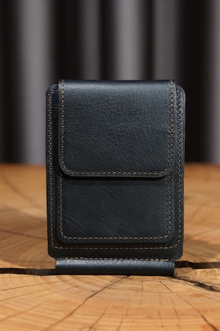 Lenax Leather Milano Hakiki Deri Cüzdan Kartlık Nakit Para Klipsli Bozuk Para Cepli Erkek Cüzdan Siyah