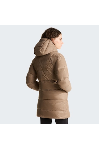 The North Face W Hydrenalite City Down Hooded Parka Kadın Mont-34116 Kahverengi