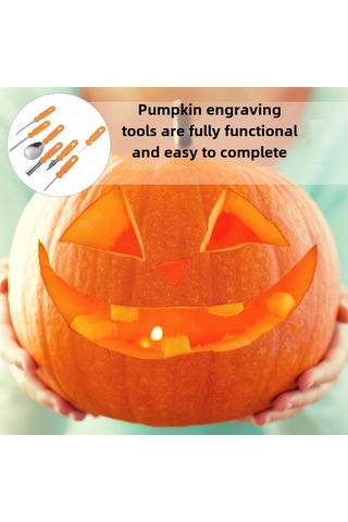 Geeroyoo Pumpkin Ve Meyve Çıkartma Aleti Seti: Paslanmaz Çelik Dıy Kalemler İle Halloween Ve Mutfak Dekorasyonu Diğer