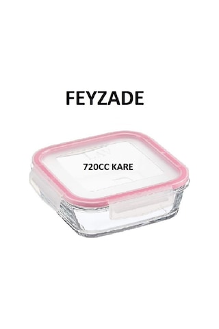 Frs 247 Cam Saklama Kabı 14x14x6.5 Cm Karışık