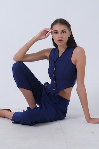 Feminist Saks Keten Yelekli Takım 0106321.26 001