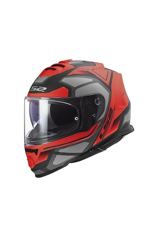 Ls2 Storm 2 Faster Mat Kırmızı-Titanium Kask