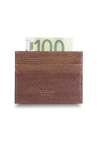 Guard Taba Hakiki Deri Kartlık Erkek / Kadın P1092 Taba
