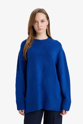 Defacto Loose Fit Bisiklet Yaka Triko Kazak Tunik G7239ax25cwbe835 Mavi-be835