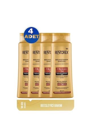 Restorex 7 Besleyici Yağ Bakım Şampuanı 4 x 500 ML