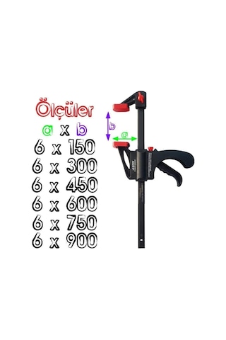 Eltos 6x150 MM Hafif Tip Sürgülü Tek Ele Uygun Iç Dış Işkence Kıskaçn11