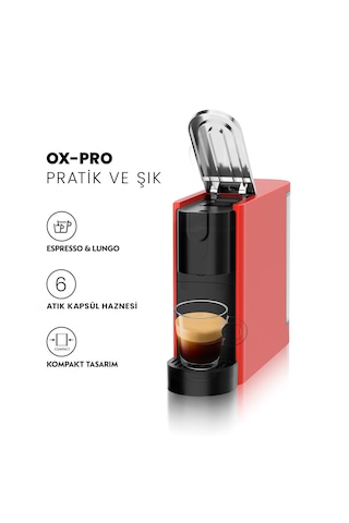 Omnex Ox-pro Espresso Makinesi Ve Kapsül Kahve Makinesi