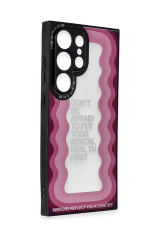 Samsung Galaxy Uyumlu S24 Ultra Kılıf Mirror Desenli Kapak - Mirror - 11 Diğer