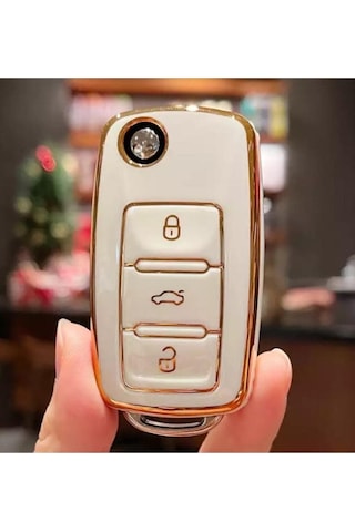 Vw Tiguan Jetta Golf Uyumlu 5 Golf Uyumlu 6 Scirocco Polo Uyumlu Caddy Uyumlu Transporter Lüks Nano Anahtar Koruma Kılıfı