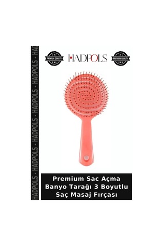 Premium Sac Açma Banyo Tarağı 3 Boyutlu Saç Masaj Fırçası