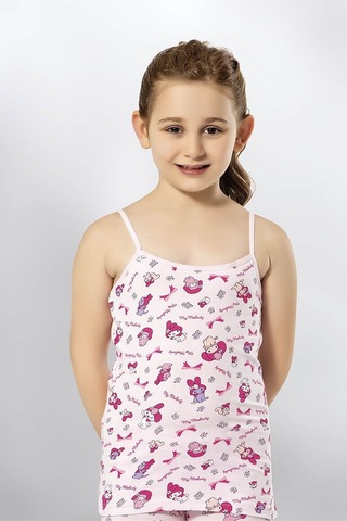 Kota 3405x12 Kız Çocuk 12'li Likralı İp Askılı Karışık Desen Atlet-renkli Asorti