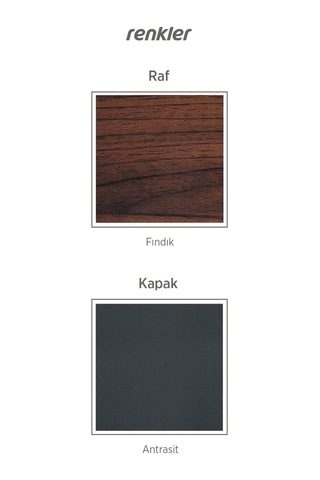 Linen 156 Lık 4 Bölmeli 2 Raflı 2 Kabin Kitaplık