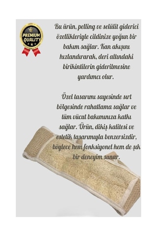 Premium Ürün Kaliteli Üretim Doğal Cilt Dostu Peeling Etkisi Uzun Sırt Kabak Lifi