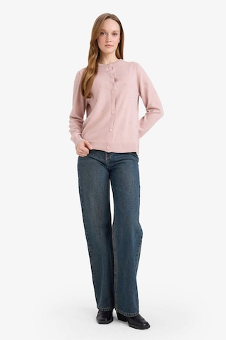 Defacto Regular Fit Bisiklet Yaka Triko Hırka G7634ax26sppn681 Pembe-pn681
