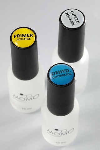Momo Professional 3 Lü Kalıcı Oje İçin Tırnak Hazırlık Seti Cuticle Remover Dehydrator Primer 10 Ml