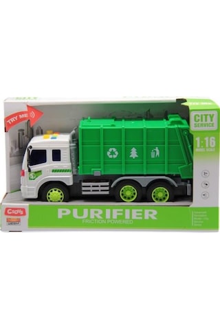 Ctoys Sesli Işıklı Çöp Kamyonu -ctoy-wy320a