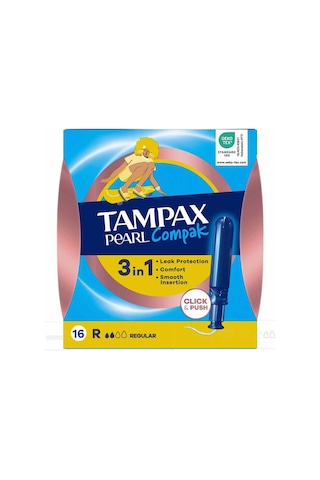 Pearl Compak Tampon Normal 16'lı