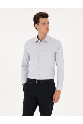 Pierre Cardin Erkek Gri Gömlek Desenli 50312330-vr024 Gri