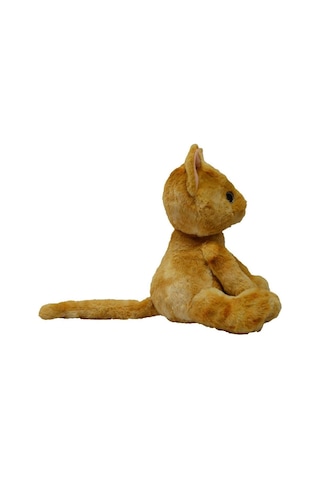 Sesli Sevimli Peluş Kedi Oyuncak 35 Cm Konuşan Miyavlayan Yumuşak Peluş Sarı