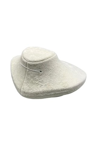 Süet Kumaş Rose Manken Krem Renk 20/18 Cm Kolye Gerdanlık Takı Sergileme Mankeni