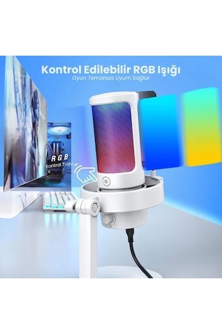 Fifine Ampligame A8 USB Yayıncı Oyuncu Mikrofonu