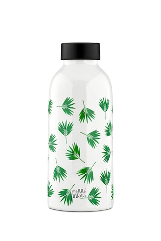 Mamawata Palm Paslanmaz Çelik Termos Matara 470 Ml Sızdırmaz Yalıtımlı Suluk Beyaz