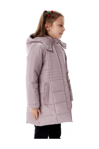 Benitto Kids Kız Çocuk Kapüşonlu Kışlık Şişme Mont 51355 Mor