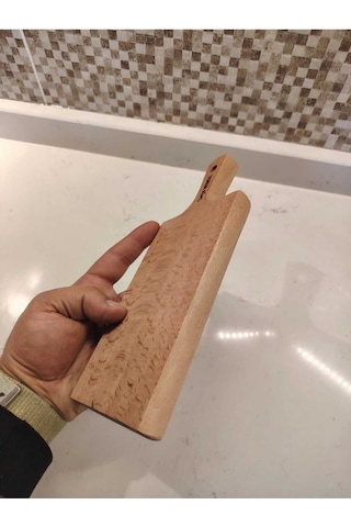 Mini Kesme Tahtası/gürgen Ağacı Limon Kesme Tahtası Tek Parça 10x22x1,5 Ahşap