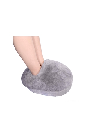 Geeksen Usb Isıtmalı Ayak Isıtıcı Kuru - Kışlık Isı Tutucu Ayaklık, 50-60 C Sabit Sıcaklık, Ev/ofis Kullanıma Uygun, Gri Gri