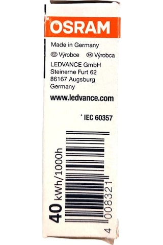 G9 Halojen Ampul 40W Osram Halopin 3000K