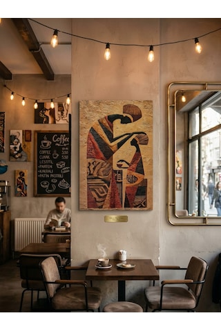 Tablo 60x90 Cm Büyük Boy Kafe Ve Salon Hediyelik Duvar Aksesuarı 4. Model