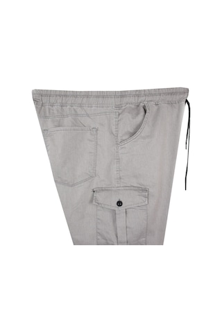 Erkek Büyük Beden 100-156 Kilo Arası İçin Uygun Kargo Cepli Jogger Kot Pantolon Gri