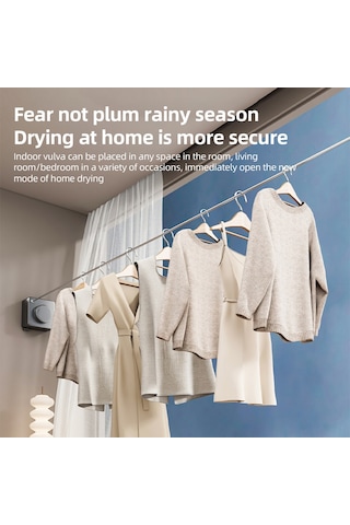 Geeksen Gizli Genişletilebilir Çamaşır Çekiği - Duvarlı, Delme Yok, 4.2m Çelik Teli, 20kg Yük, Hızlı Daraltma, Ev/balkon/evde Kullanım - Siyah Siyah