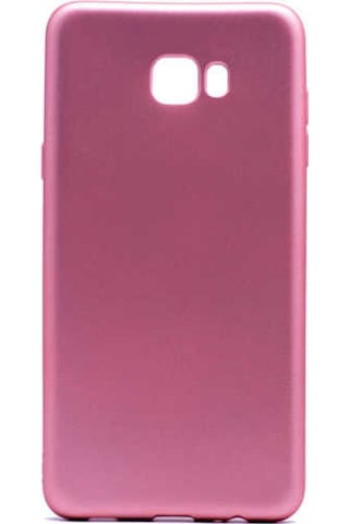 Samsung Uyumlu Galaxy C7 Pro Kılıf Zore Premier Silikon Kapak Rose Gold