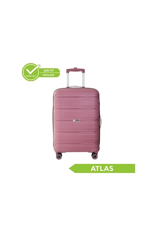 Vegmann Polipropilen Pp Atlas Mürdüm Orta Boy Valiz Mürdüm