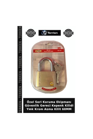 Özel Seri Koruma Ekipmanı Güvenlik Gereci Kepenk Kilidi Ymk Krom Asma Kilit 60mm