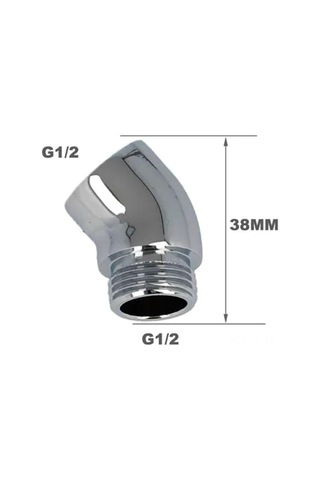 Teltree 130 Derece Açıklı Bronz Duş Kafa Elbow Adaptörü - 360 Döner G 1/2" Bağlantı - Basınç Ve Akışı Engellemeyen Duş Bileşeni Diğer