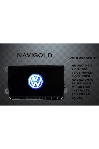 Navigold Volkswagen Jetta 9 İnç 2 Gb Ram Android Multimedia
