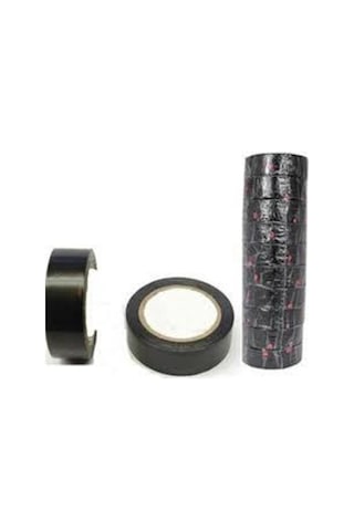 Pvc Elektirik Izalasyon Bandı 5 Adet Siyah 0,13 Mm X 18 Mm X 3 Yds