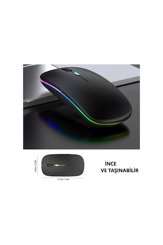 Osqar KRK-03 4 Tuşlu Sessiz Şarj Edilebilir Kablosuz Mouse