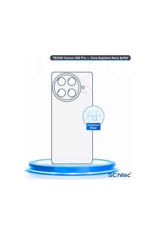 Tecno Camon 30s Pro Uyumlu Arka Yüzey Hidrojel Koruyucu Film 55097223