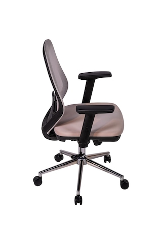 Ofisbazaar Dali Fileli Çalışma Koltuğu Ergonomik Şef Ve Toplantı Koltuğu Gri Gri