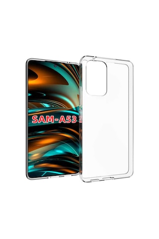 Samsung Uyumlu Galaxy A73 Kılıf Zore Süper Silikon Kapak Renksiz