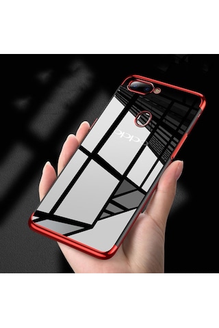 Oppo A5S Kamera Korumali Köseleri Renkli Seffaf Silikon Kilif 414505782