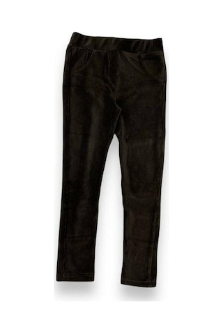 Kız Çocuk Kadife Fitilli Tayt-15032 SiYAH