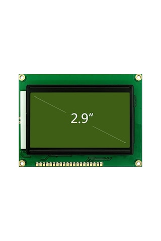 2.9 Inch 12864b V2.0 Yeşil Glcd Modül Spi 5v 128x64 Pixel Grafik Lcd Display Ekran